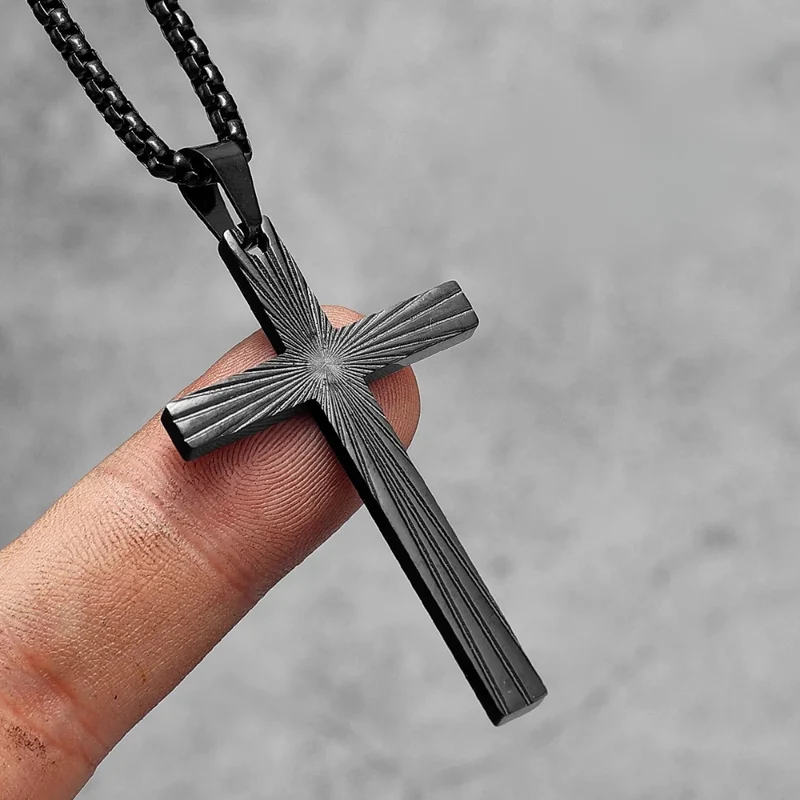 Collier Croix Chrétienne Homme