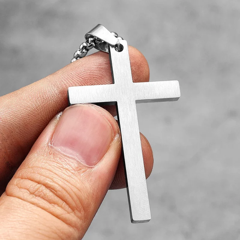 Collier Croix Chrétienne Homme