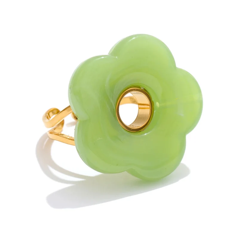 Bague Fleur Résine