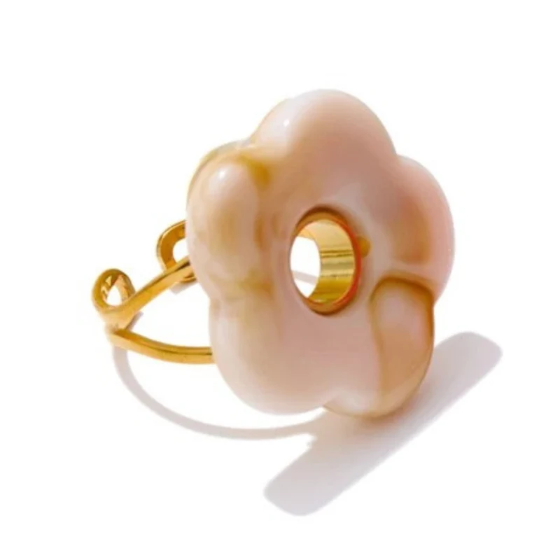 Bague Fleur Résine