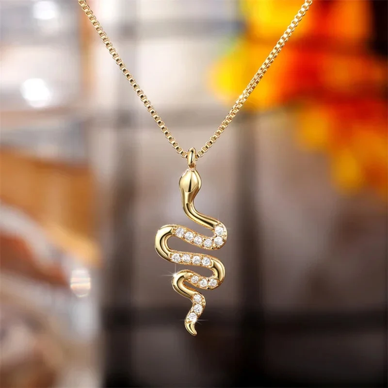 Collier Serpent Strass