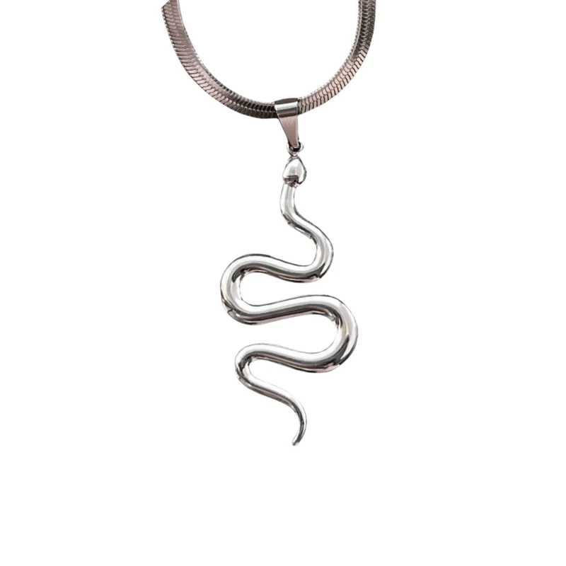 Collier Maille et Pendentif Serpent