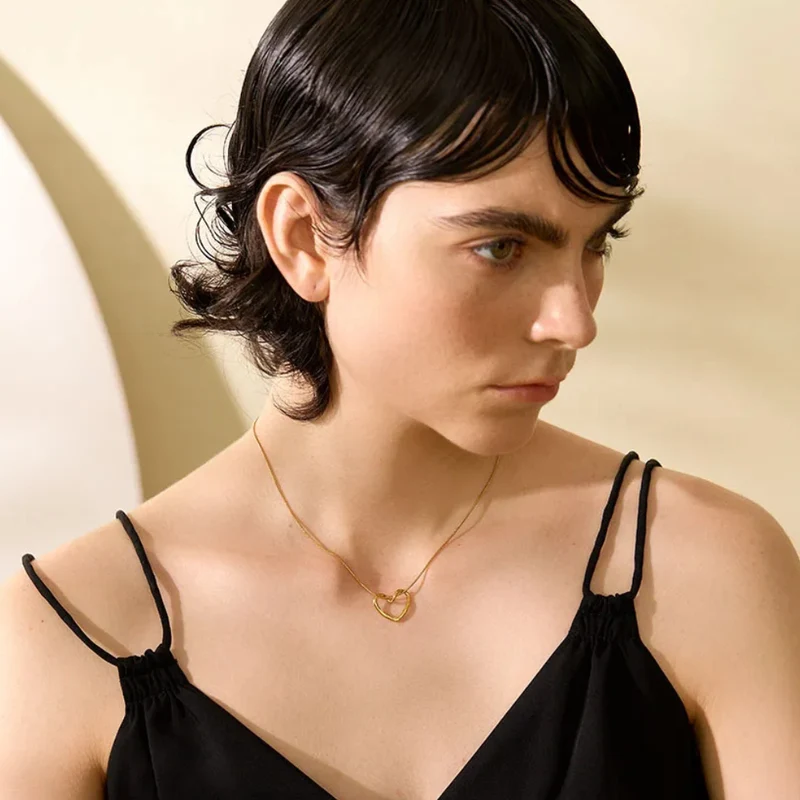 Collier Coeur Minimaliste