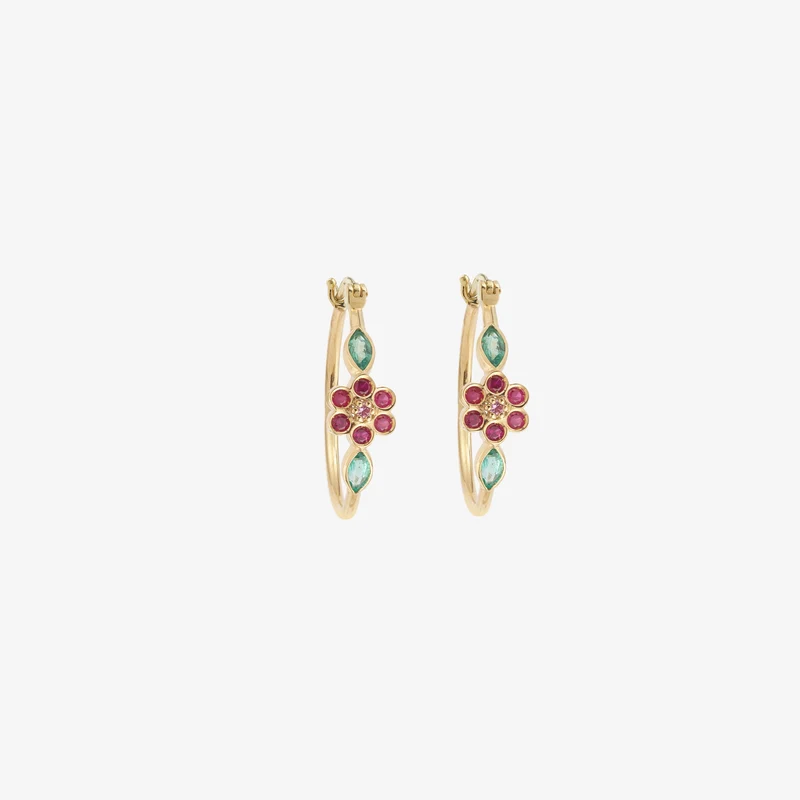 Miniflower Earrings 3–Red