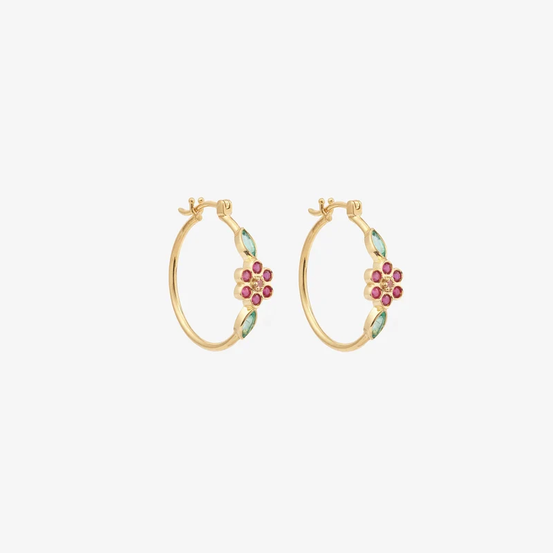 Miniflower Earrings 3–Red