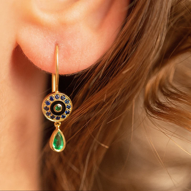 Luna Earrings 1–Green