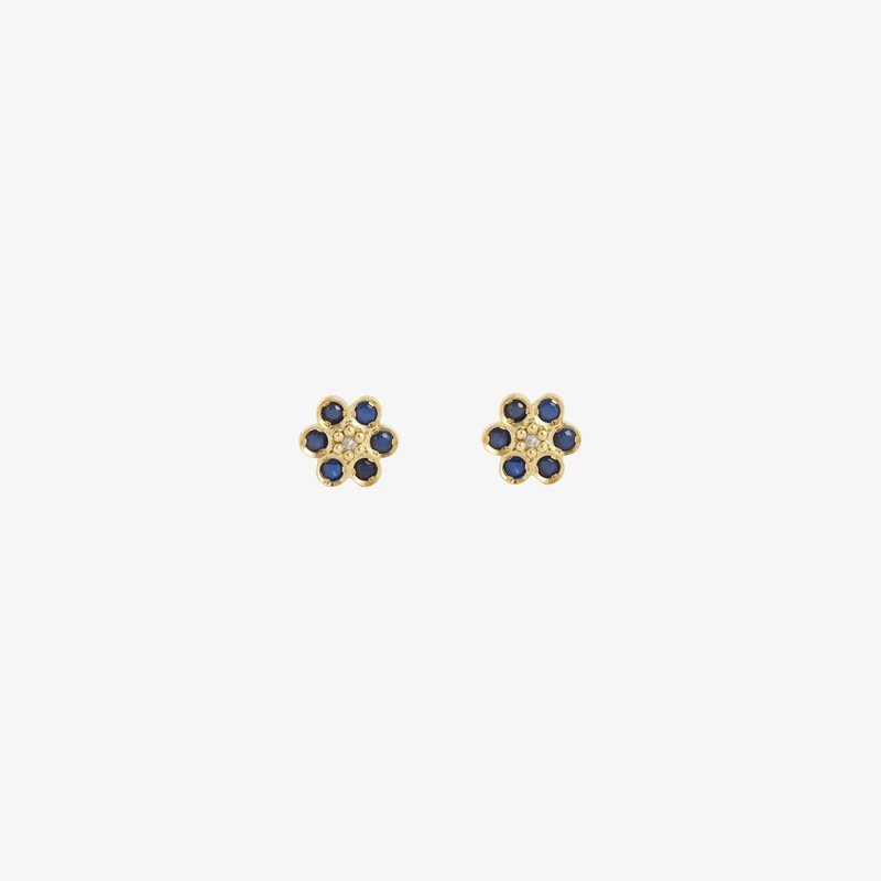 Miniflower Earrings 4–Blue