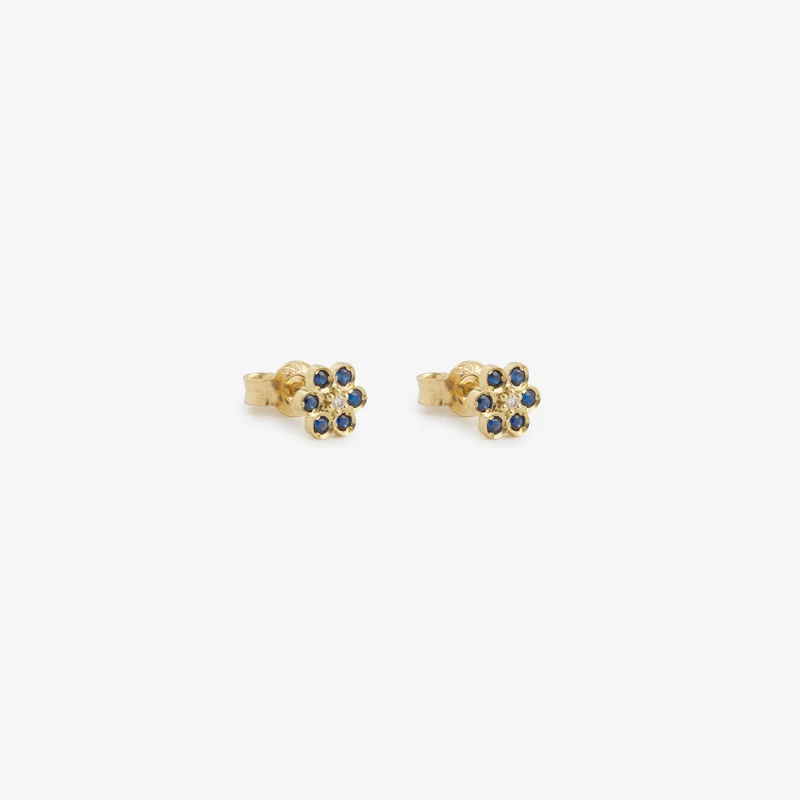 Miniflower Earrings 4–Blue