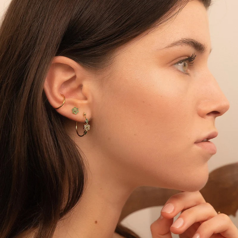 Miniflower Earrings 3–Mist
