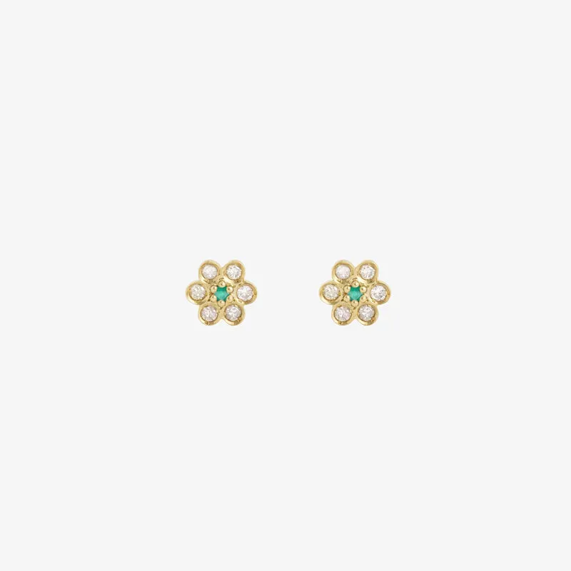 Miniflower Earrings 4–Mist