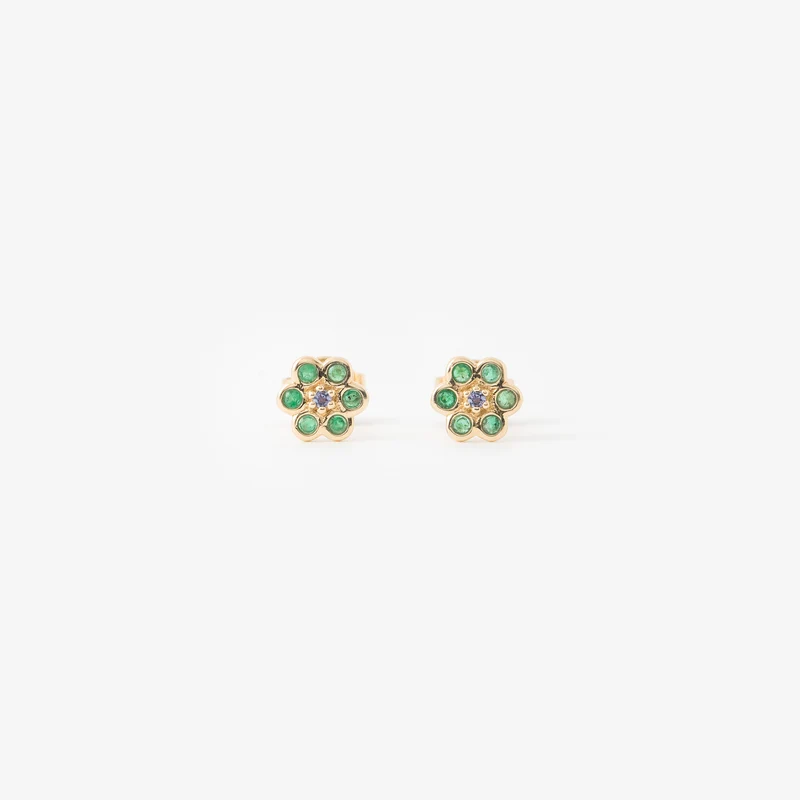 Miniflower Earrings 4–Green