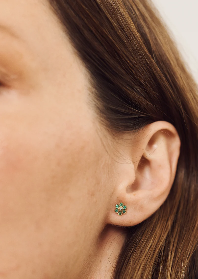 Miniflower Earrings 4–Green