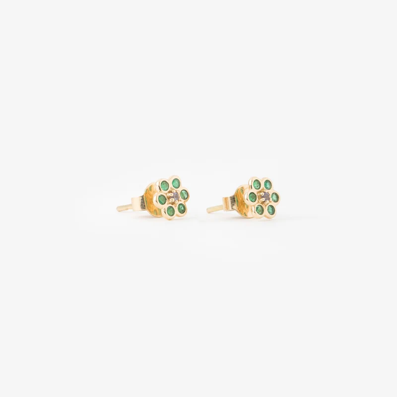 Miniflower Earrings 4–Green