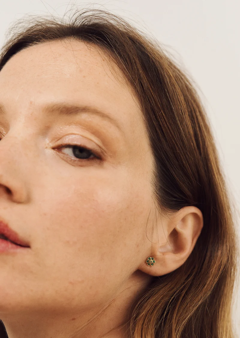Miniflower Earrings 4–Green