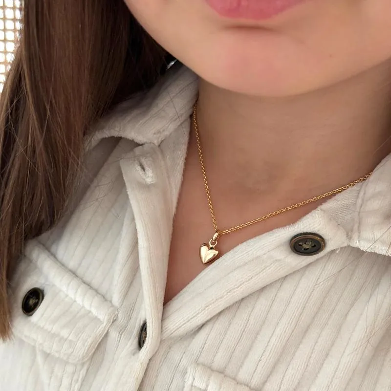 Collier "Cœur" enfant plaqué or