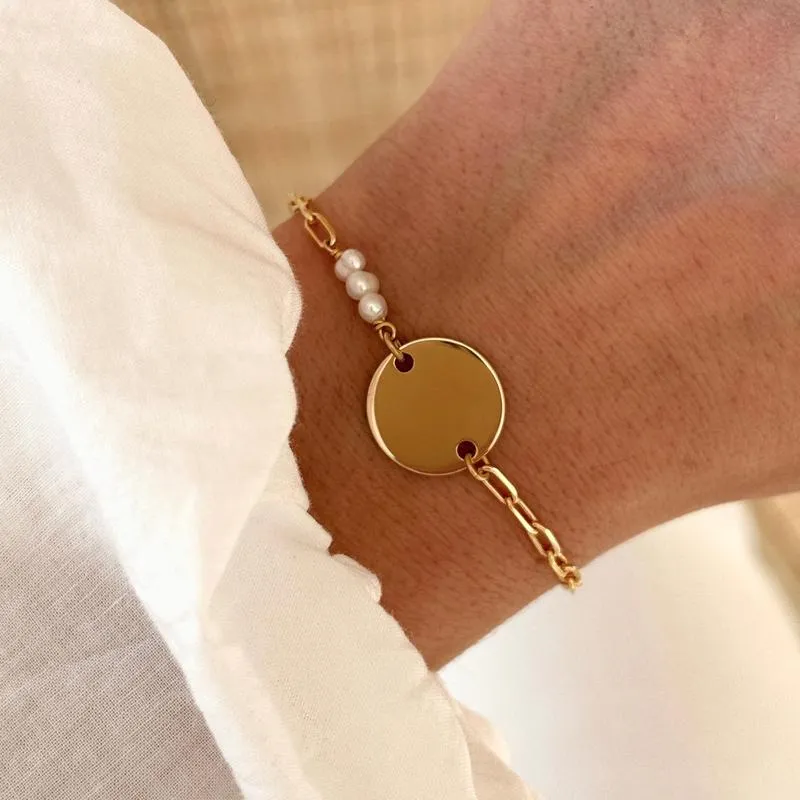 Bracelet "Ariel" plaqué or