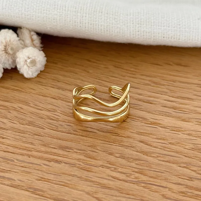 Bague "Mila" acier