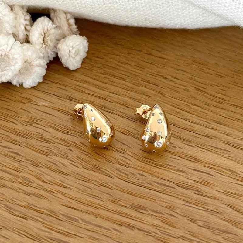 Boucles d'oreilles "Mariana" plaqué or