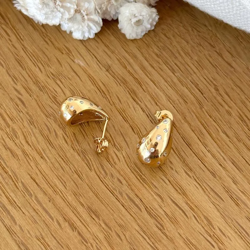 Boucles d'oreilles "Mariana" plaqué or