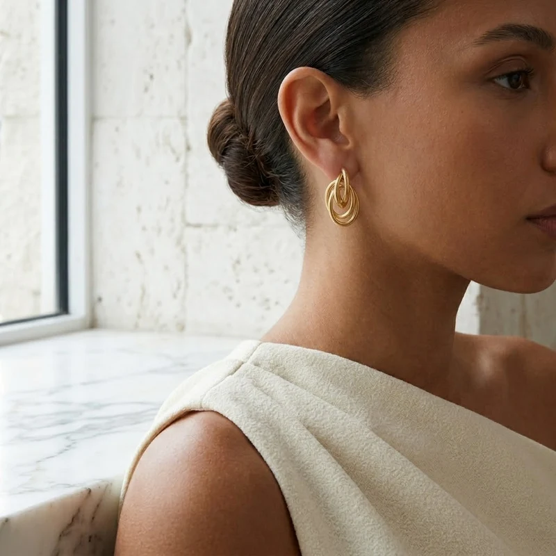 Boucles d'oreilles Crownia