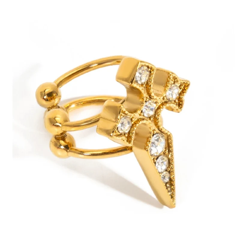 Bague Croix Pointue Femme
