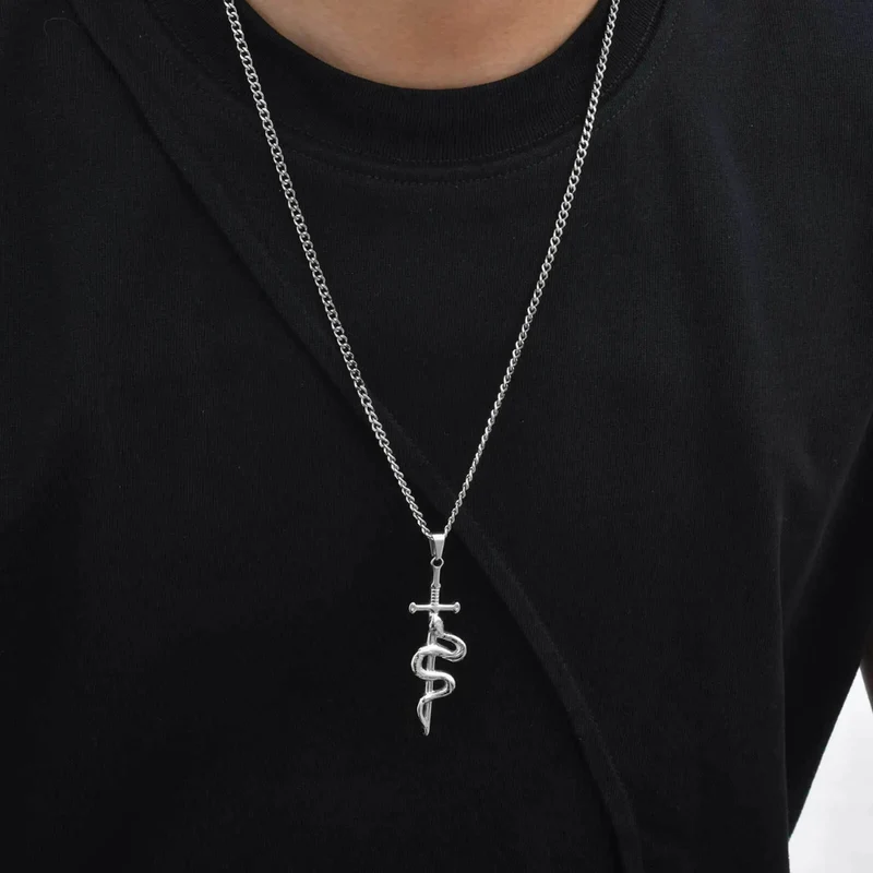 Collier Épée Serpent