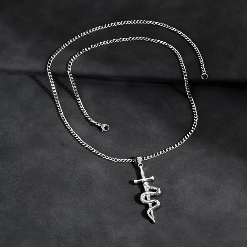 Collier Épée Serpent
