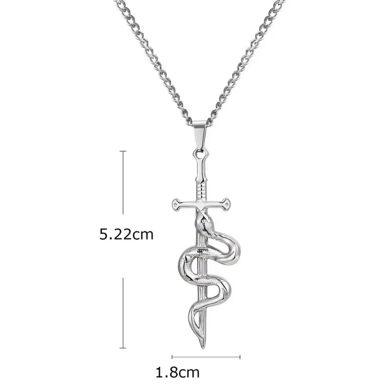 Collier Épée Serpent