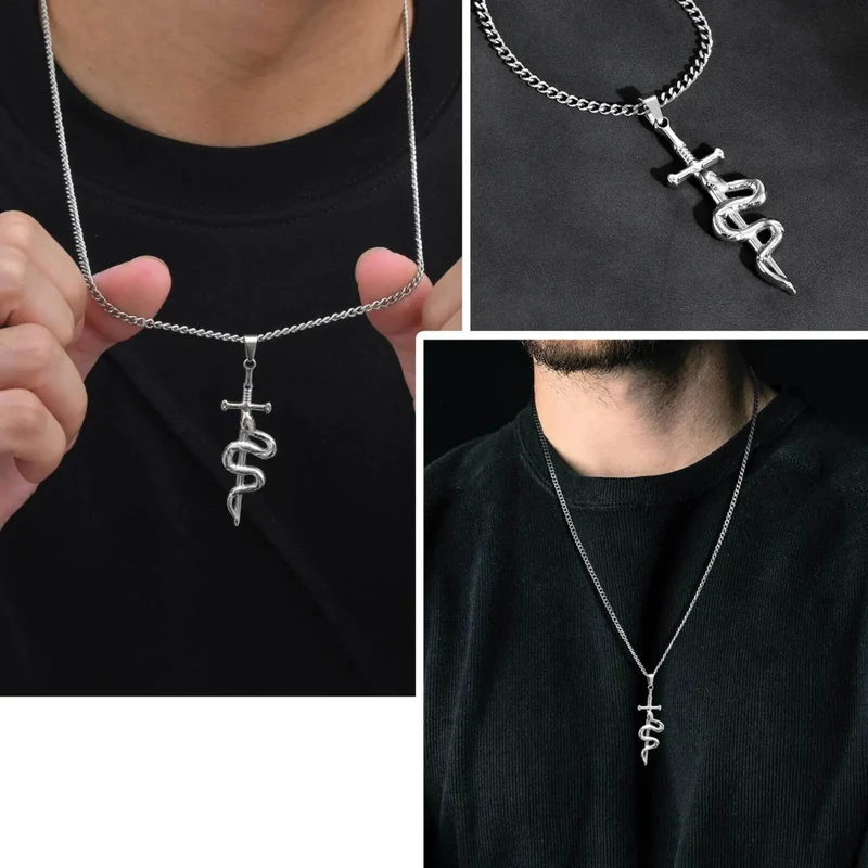 Collier Épée Serpent