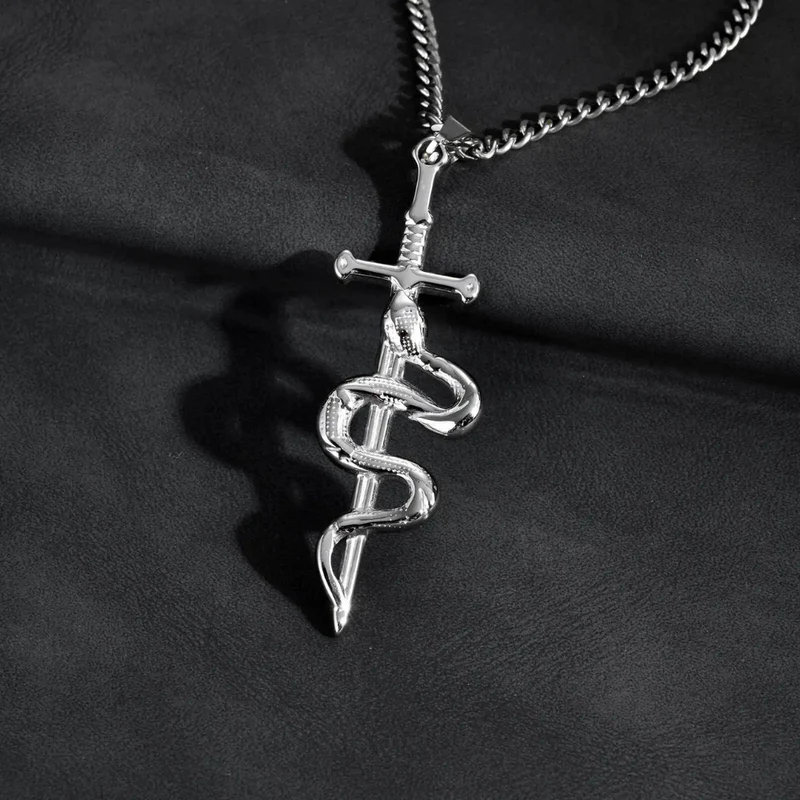 Collier Épée Serpent