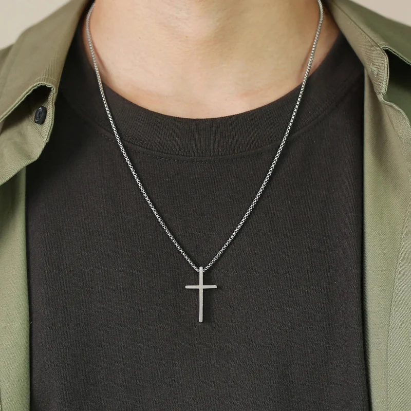 Collier Croix Homme