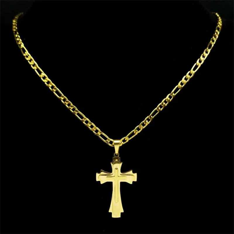 Collier Chaine et Grosse Croix