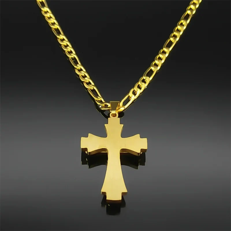 Collier Chaine et Grosse Croix