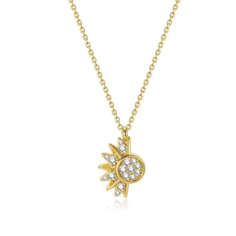 Collier Céleste Soleil et Lune
