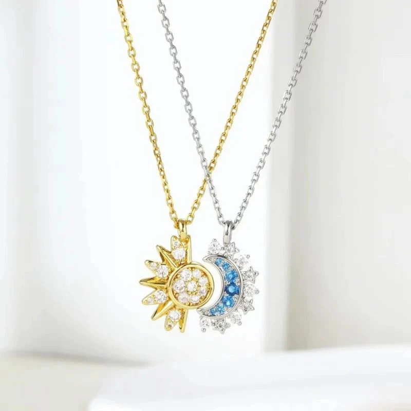 Collier Céleste Soleil et Lune