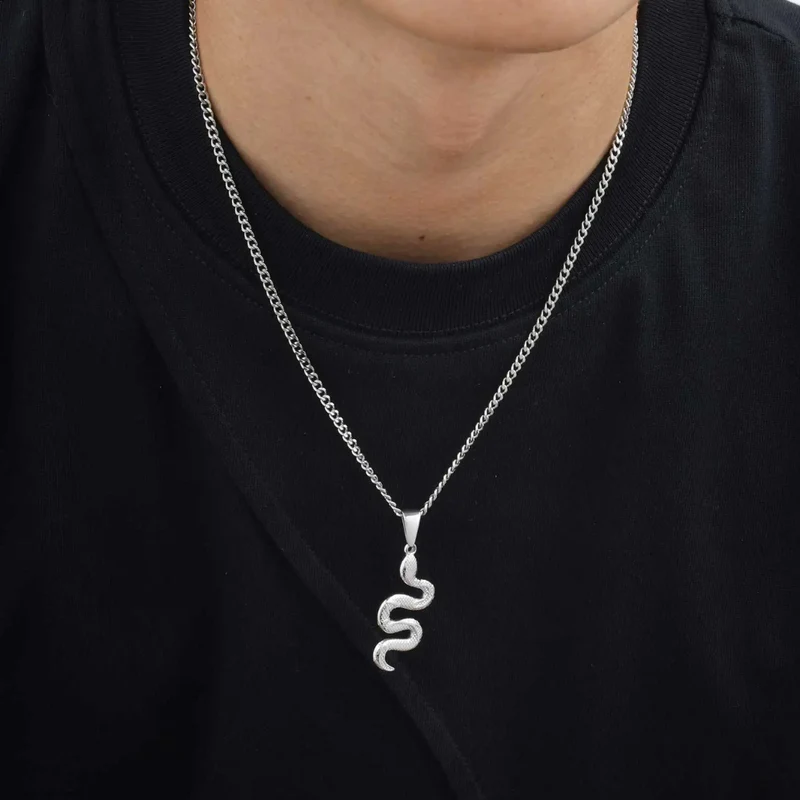 Collier Serpent Homme Or