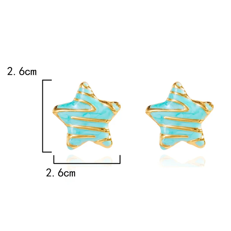 Boucles d'Oreilles Étoile Couleurs