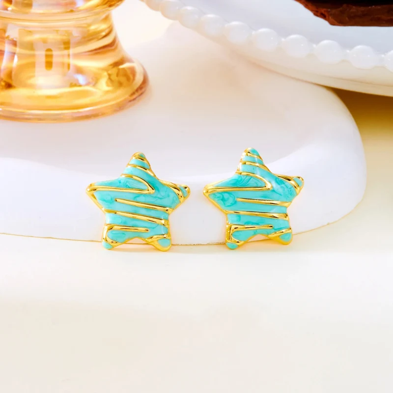 Boucles d'Oreilles Étoile Couleurs