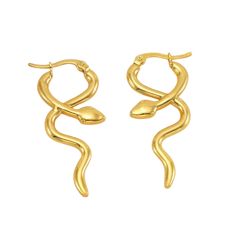 Boucles d'Oreilles Serpent Simples
