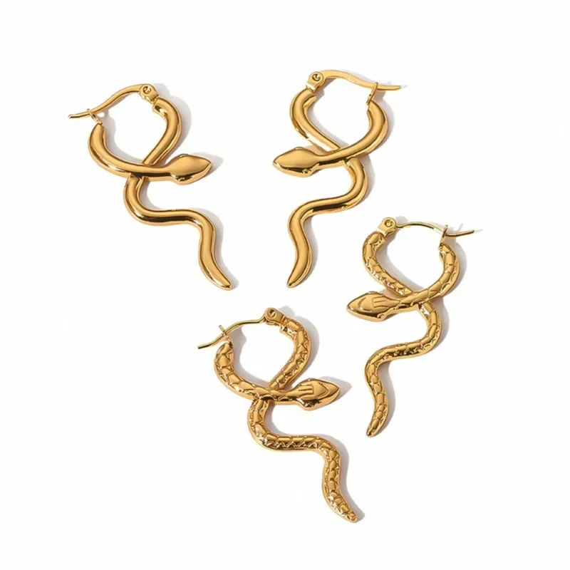 Boucles d'Oreilles Serpent Simples