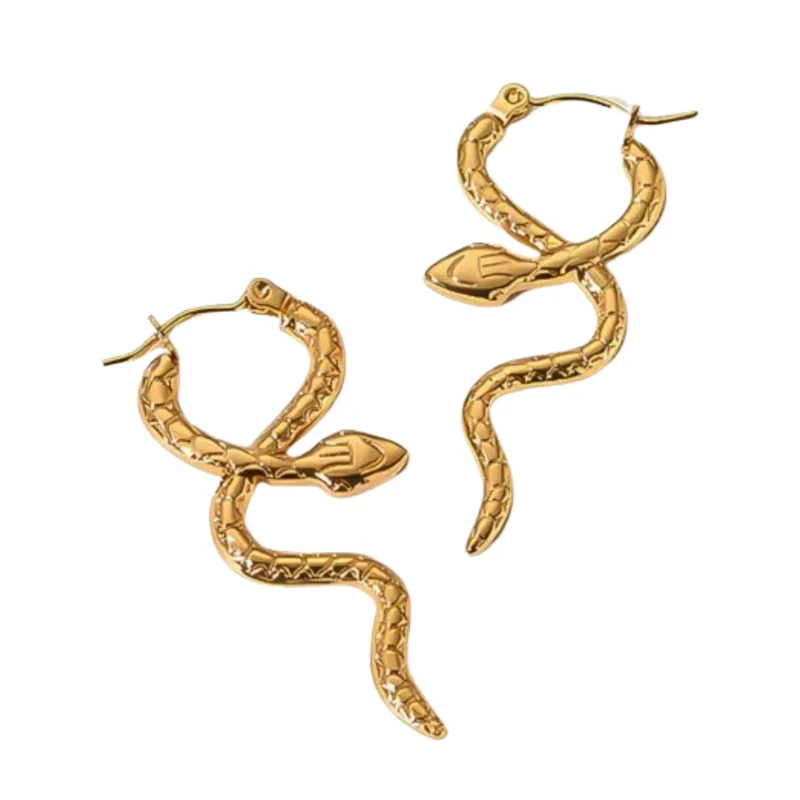 Boucles d'Oreilles Serpent Simples