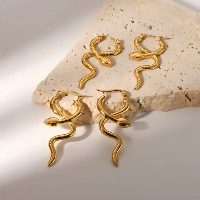 Boucles d'Oreilles Serpent Simples