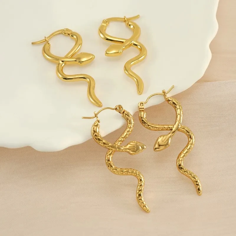 Boucles d'Oreilles Serpent Simples