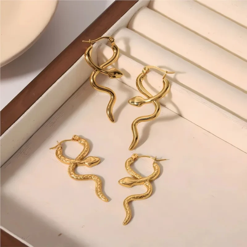Boucles d'Oreilles Serpent Simples