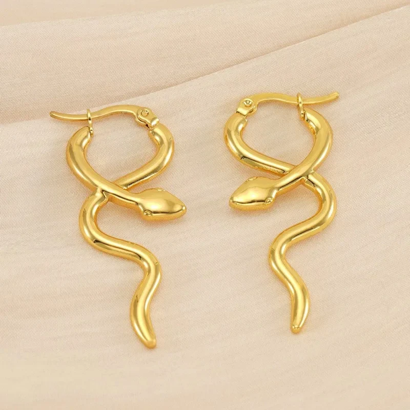 Boucles d'Oreilles Serpent Simples