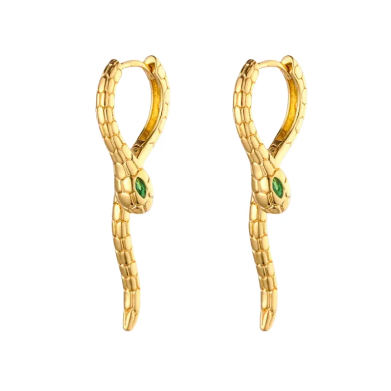 Boucles d'Oreilles Serpent Design