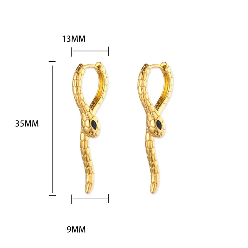 Boucles d'Oreilles Serpent Design