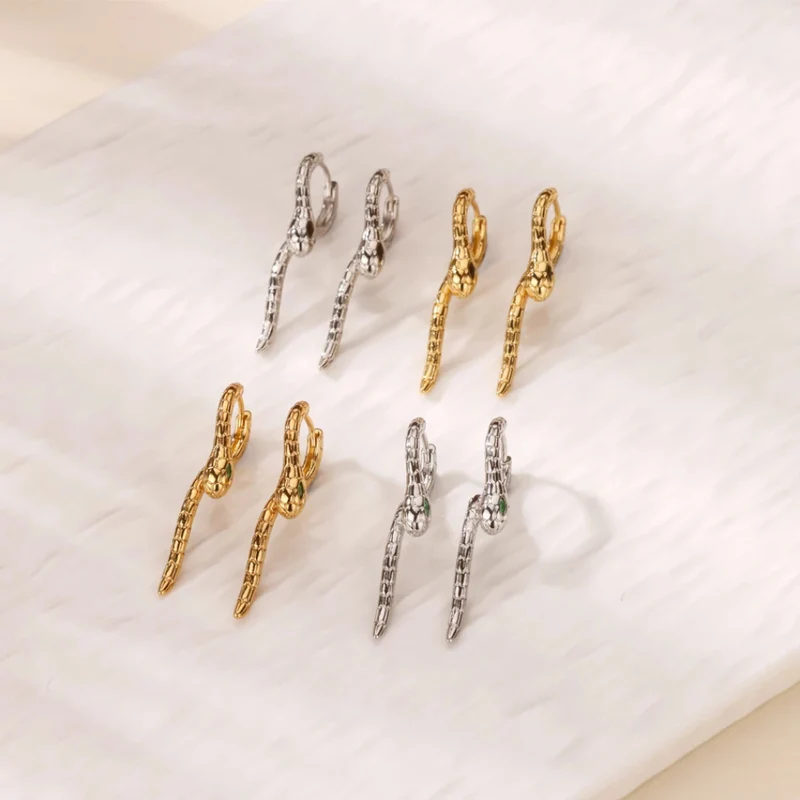 Boucles d'Oreilles Serpent Design