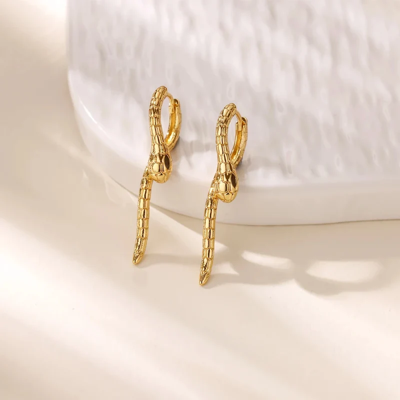 Boucles d'Oreilles Serpent Design
