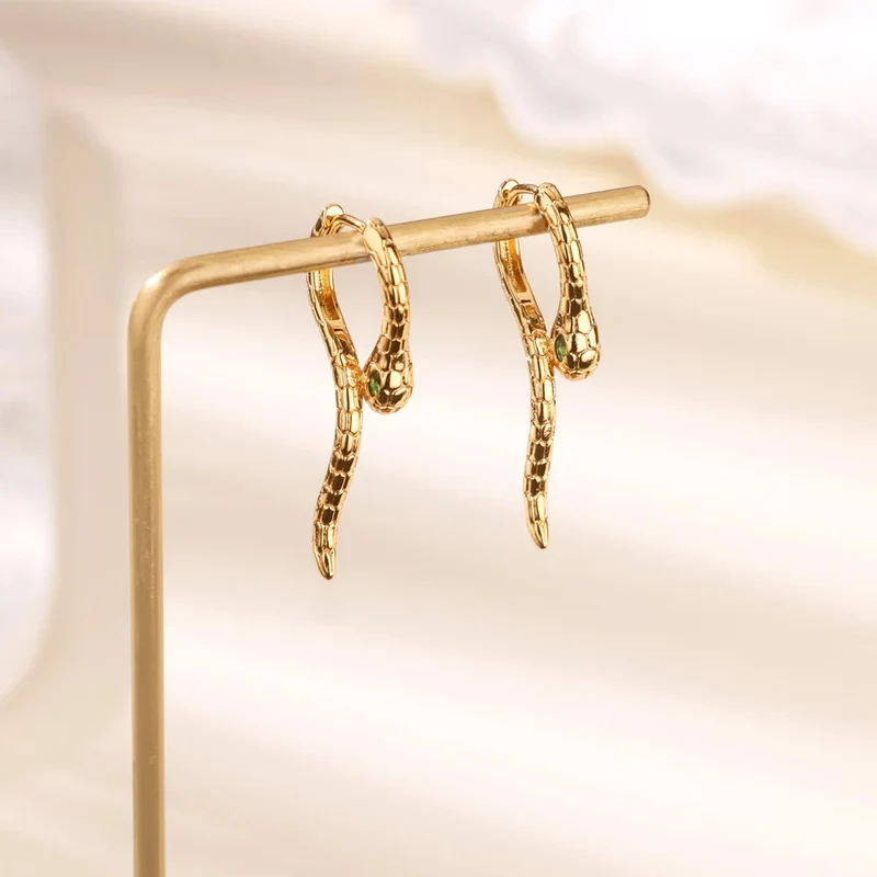 Boucles d'Oreilles Serpent Design